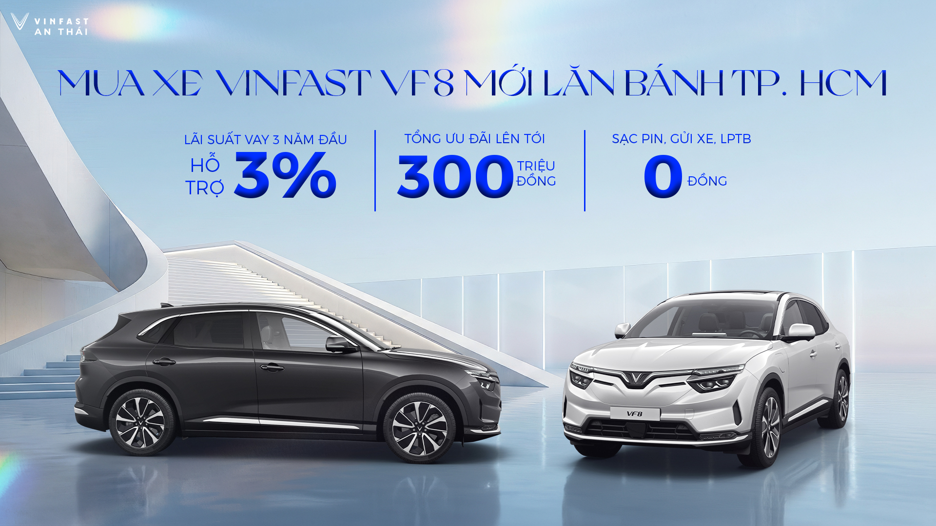 MUA XE VINFAST VF8 MỚI LĂN BÁNH TP. HCM GIẢM HƠN 300 TRIỆU, MIỄN PHÍ GIAO XE